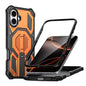 Hidden Metal Holder Magnetic Shockproof Phone Case, For iPhone 16 Pro Max, For iPhone 16 Pro, For iPhone 16 Plus, For iPhone 16