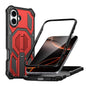 Hidden Metal Holder Magnetic Shockproof Phone Case, For iPhone 16 Pro Max, For iPhone 16 Pro, For iPhone 16 Plus, For iPhone 16
