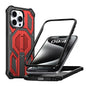 Hidden Metal Holder Magnetic Shockproof Phone Case, For iPhone 15 Pro Max, For iPhone 15 Pro, For iPhone 15 Plus / 14 Plus, For iPhone 15