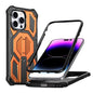 Hidden Metal Holder Magnetic Shockproof Phone Case, For iPhone 13 Pro