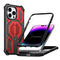 Hidden Metal Holder Magnetic Shockproof Phone Case, For iPhone 13 Pro