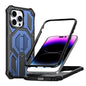 Hidden Metal Holder Magnetic Shockproof Phone Case, For iPhone 13 Pro