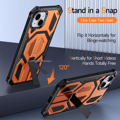 Hidden Metal Holder Magnetic Shockproof Phone Case, For iPhone 14 / 13, For iPhone 14 Pro, For iPhone 14 Pro Max, For iPhone 13 Pro Max