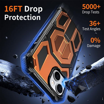 Hidden Metal Holder Magnetic Shockproof Phone Case, For iPhone 14 / 13, For iPhone 14 Pro, For iPhone 14 Pro Max, For iPhone 13 Pro Max