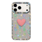 Flash Rhinestone Double-sided IMD Love Heart Phone Case, For iPhone 17e / 16e, For iPhone 17 Pro Max, For iPhone 17 Pro