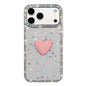 Flash Rhinestone Double-sided IMD Love Heart Phone Case, For iPhone 17e / 16e, For iPhone 17 Pro Max, For iPhone 17 Pro