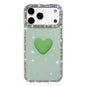 Flash Rhinestone Double-sided IMD Love Heart Phone Case, For iPhone 17e / 16e, For iPhone 17 Pro Max, For iPhone 17 Pro