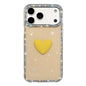 Flash Rhinestone Double-sided IMD Love Heart Phone Case, For iPhone 17e / 16e, For iPhone 17 Pro Max, For iPhone 17 Pro