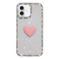 Flash Rhinestone Double-sided IMD Love Heart Phone Case, For iPhone 17, For iPhone Air