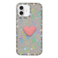 Flash Rhinestone Double-sided IMD Love Heart Phone Case, For iPhone 17, For iPhone Air