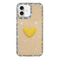 Flash Rhinestone Double-sided IMD Love Heart Phone Case, For iPhone 17, For iPhone Air