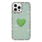Flash Rhinestone Double-sided IMD Love Heart Phone Case, For iPhone 16 Pro Max, For iPhone 16 Pro