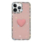 Flash Rhinestone Double-sided IMD Love Heart Phone Case, For iPhone 15 Pro Max, For iPhone 15 Pro