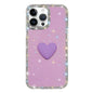 Flash Rhinestone Double-sided IMD Love Heart Phone Case, For iPhone 15 Pro Max, For iPhone 15 Pro