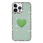 Flash Rhinestone Double-sided IMD Love Heart Phone Case, For iPhone 15 Pro Max, For iPhone 15 Pro