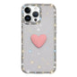 Flash Rhinestone Double-sided IMD Love Heart Phone Case, For iPhone 14 Pro, For iPhone 14 Pro Max