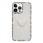 Flash Rhinestone Double-sided IMD Love Heart Phone Case, For iPhone 14 Pro, For iPhone 14 Pro Max