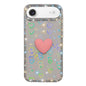 Flash Rhinestone Double-sided IMD Love Heart Phone Case, For iPhone 17, For iPhone Air