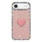 Flash Rhinestone Double-sided IMD Love Heart Phone Case, For iPhone 17, For iPhone Air