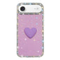 Flash Rhinestone Double-sided IMD Love Heart Phone Case, For iPhone 17, For iPhone Air