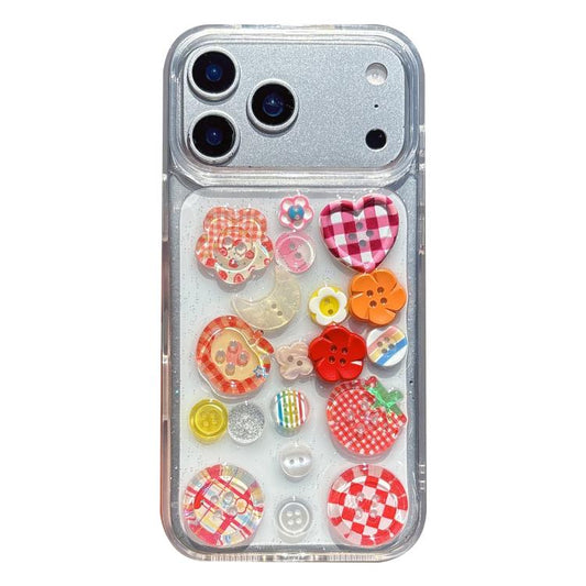 Epoxy Resin 3D Pattern Acrylic Transparent Phone Case, For iPhone 15 Pro Max, For iPhone 15 Pro, For iPhone 15 Plus, For iPhone 15, For iPhone 14 Plus, For iPhone 14, For iPhone 14 Pro, For iPhone 14 Pro Max