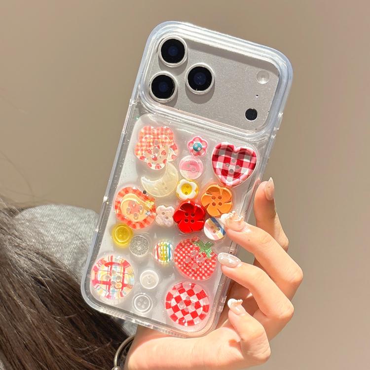 Epoxy Resin 3D Pattern Acrylic Transparent Phone Case, For iPhone 15 Pro Max, For iPhone 15 Pro, For iPhone 15 Plus, For iPhone 15, For iPhone 14 Plus, For iPhone 14, For iPhone 14 Pro, For iPhone 14 Pro Max