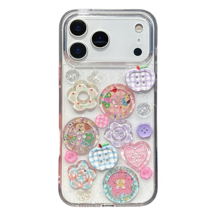 Epoxy Resin 3D Pattern Acrylic Transparent Phone Case, For iPhone 13 Pro Max, For iPhone 13 Pro, For iPhone 13, For iPhone 12, For iPhone 12 Pro Max, For iPhone 12 Pro, For iPhone 11