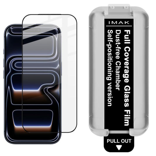 imak Dust-free Chamber Locator Full Coverage Tempered Glass Film, For iPhone 18 Pro / 17 Pro, For iPhone 18 Pro Max / 17 Pro Max, For iPhone 16e / 17e, For iPhone 17, For iPhone Air, For iPhone 16 Pro Max, For iPhone 16 Pro, For iPhone 16 Plus