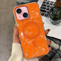 Gold-plated Shell Texture Magnetic Phone Case, For iPhone 16, For iPhone 15 Pro Max, For iPhone 15 Pro, For iPhone 15