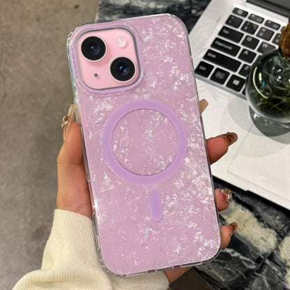 Gold-plated Shell Texture Magnetic Phone Case, For iPhone 16, For iPhone 15 Pro Max, For iPhone 15 Pro, For iPhone 15