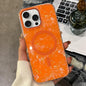 Gold-plated Shell Texture Magnetic Phone Case, For iPhone 16, For iPhone 15 Pro Max, For iPhone 15 Pro, For iPhone 15
