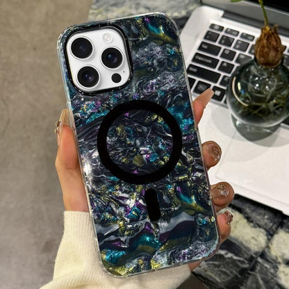 Gold-plated Shell Texture Magnetic Phone Case, For iPhone 17 Pro Max, For iPhone 17 Pro, For iPhone 17, For iPhone Air, For iPhone 16 Pro Max, For iPhone 16 Pro