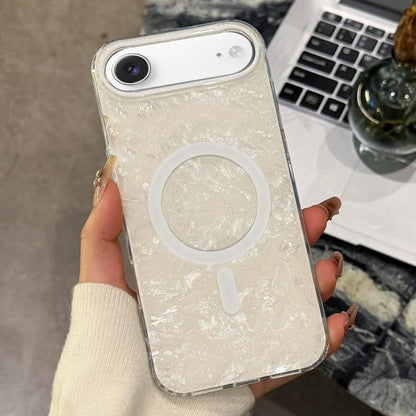Gold-plated Shell Texture Magnetic Phone Case, For iPhone 17 Pro Max, For iPhone 17 Pro, For iPhone 17, For iPhone Air, For iPhone 16 Pro Max, For iPhone 16 Pro