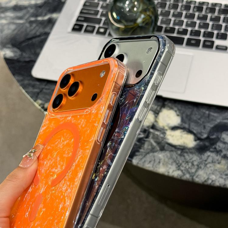 Gold-plated Shell Texture Magnetic Phone Case, For iPhone 17 Pro Max, For iPhone 17 Pro, For iPhone 17, For iPhone Air, For iPhone 16 Pro Max, For iPhone 16 Pro