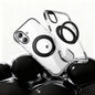 Vacuum Airbag TPU + Acrylic 360 Rotating Bracket Magnetic Shockproof Phone Case, For iPhone 17 Pro Max, For iPhone 17 Pro, For iPhone 17