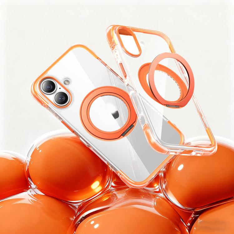 Vacuum Airbag TPU + Acrylic 360 Rotating Bracket Magnetic Shockproof Phone Case, For iPhone 17 Pro Max, For iPhone 17 Pro, For iPhone 17