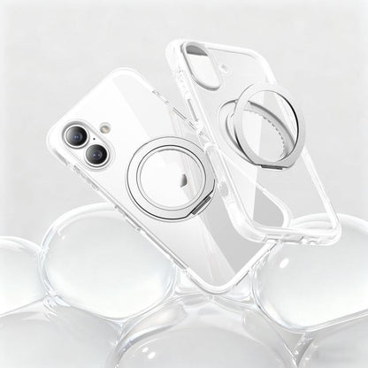 Vacuum Airbag TPU + Acrylic 360 Rotating Bracket Magnetic Shockproof Phone Case, For iPhone 17 Pro Max, For iPhone 17 Pro, For iPhone 17