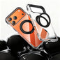 Vacuum Airbag TPU + Acrylic 360 Rotating Bracket Magnetic Shockproof Phone Case, For iPhone 17 Pro Max, For iPhone 17 Pro, For iPhone 17