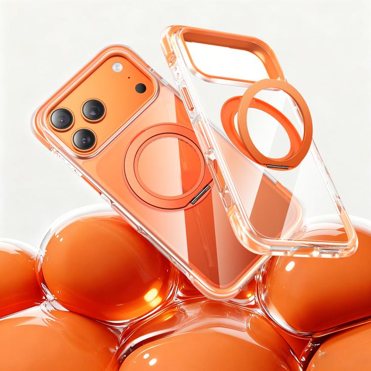 Vacuum Airbag TPU + Acrylic 360 Rotating Bracket Magnetic Shockproof Phone Case, For iPhone 17 Pro Max, For iPhone 17 Pro, For iPhone 17