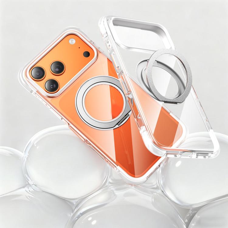 Vacuum Airbag TPU + Acrylic 360 Rotating Bracket Magnetic Shockproof Phone Case, For iPhone 17 Pro Max, For iPhone 17 Pro, For iPhone 17
