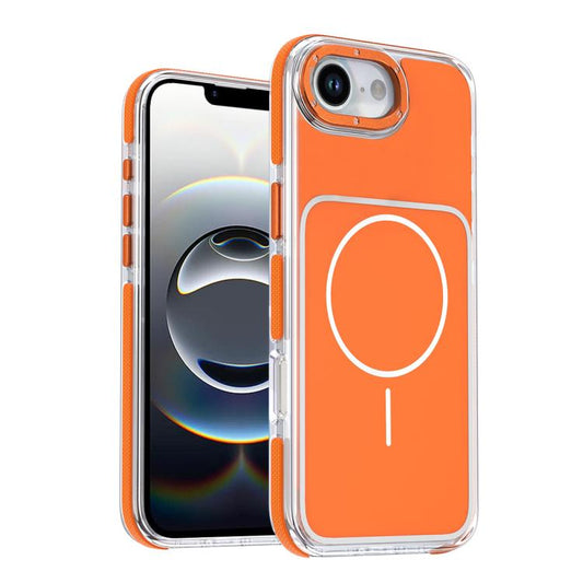 Vibrant Dual-color TPU + Acrylic Magnetic Phone Case, For iPhone 16e / 17e, For iPhone 17 Pro Max, For iPhone 17 Pro, For iPhone 17