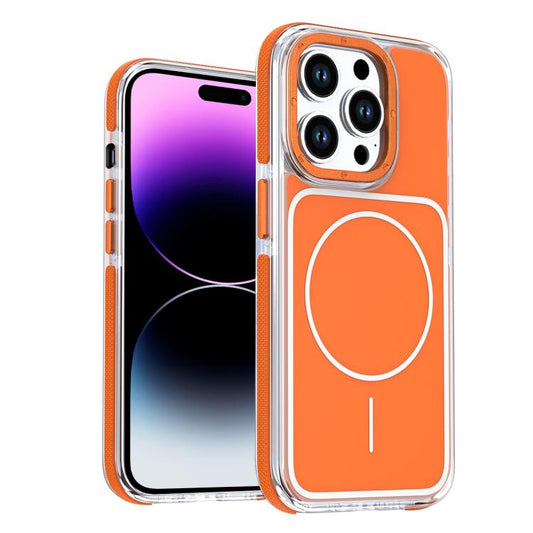 Vibrant Dual-color TPU + Acrylic Magnetic Phone Case, For iPhone 14 Pro Max, For iPhone 13 Pro Max, For iPhone 13 Pro, For iPhone 13