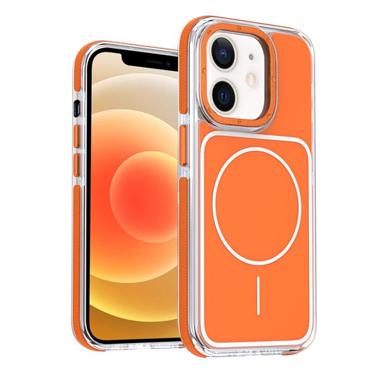 Vibrant Dual-color TPU + Acrylic Magnetic Phone Case, For iPhone 12, For iPhone 12 Pro Max, For iPhone 12 Pro, For iPhone 11