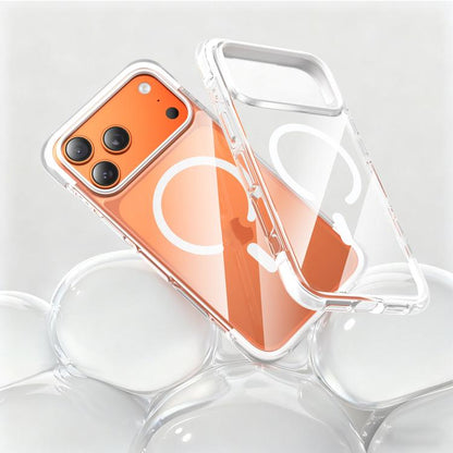 Vacuum Airbag TPU + Acrylic Magnetic Shockproof Phone Case, For iPhone 17 Pro Max, For iPhone 17 Pro, For iPhone 17