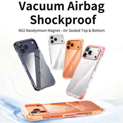 Vacuum Airbag TPU + Acrylic Magnetic Shockproof Phone Case, For iPhone 17 Pro Max, For iPhone 17 Pro, For iPhone 17