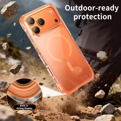 Vacuum Airbag TPU + Acrylic Magnetic Shockproof Phone Case, For iPhone 17 Pro Max, For iPhone 17 Pro, For iPhone 17