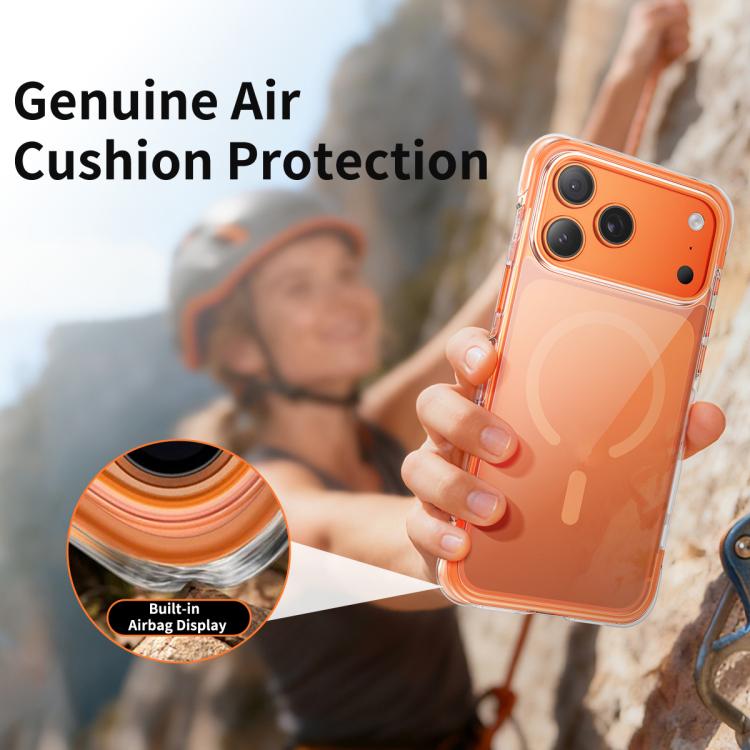 Vacuum Airbag TPU + Acrylic Magnetic Shockproof Phone Case, For iPhone 17 Pro Max, For iPhone 17 Pro, For iPhone 17