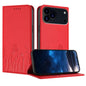 Tulips Butterfly Pattern Magnetic Vegan Leather Phone Case, For iPhone 17 Pro, For iPhone 17