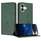 Tulips Butterfly Pattern Magnetic Vegan Leather Phone Case, For iPhone 17 Pro, For iPhone 17