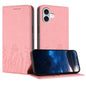 Tulips Butterfly Pattern Magnetic Vegan Leather Phone Case, For iPhone 16 Pro, For iPhone 16 Plus